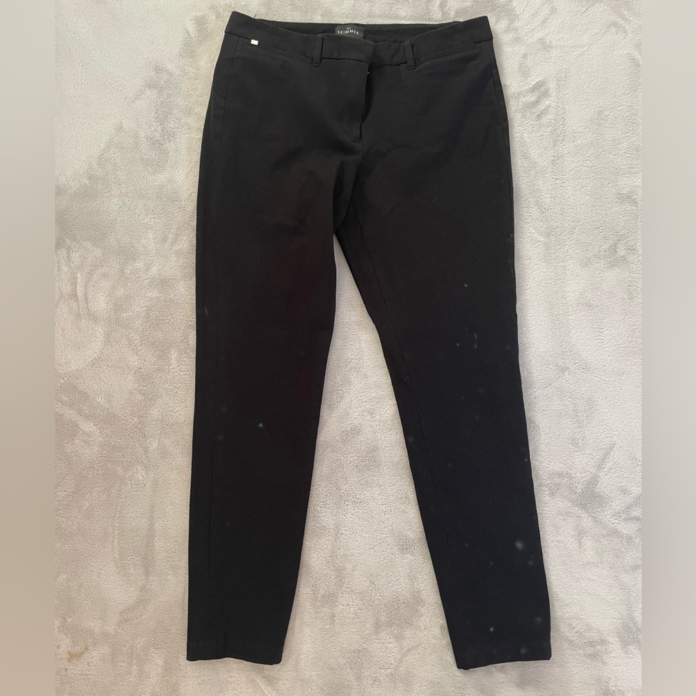 White House Black Market The Skimmer Women's Black Trousers